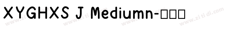 XYGHXS J Mediumn字体转换